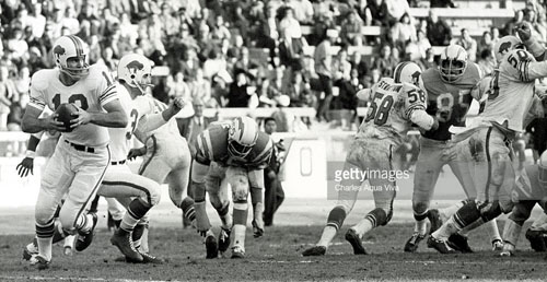 Rockin' the Rockpile: The Buffalo Bills of the American Football League -  Sideline shot, 1964 AFL All-Star game, Jeppeson Stadium (Houston, TX), 1/16/ 65  Cookie Gilchrist of the Buffalo Bills with Lou