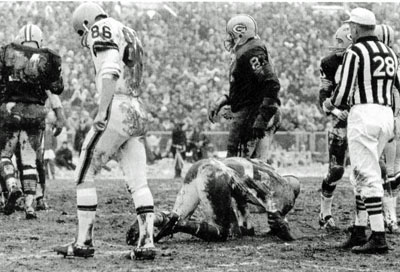 Sports Days Past on X: 1965 NFL championship game in the slop. The  @Packers won 23-12 over the @Browns. Jim Taylor, running here, ran for 96  yards and Paul Hornung 106. The