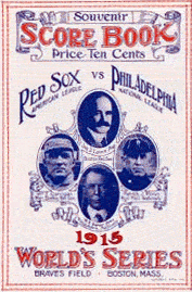 1915 World Series Scorebook