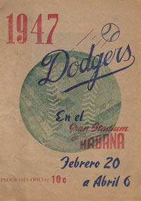 Dodgers Program Cover in Havana