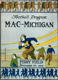 Michigan-Michigan Aggies Program 1918