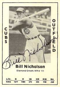 Bill Nicholson, Cubs