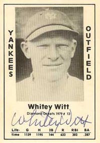 Whitey Witt, Yankees