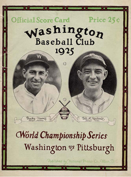 World Series Program 1925