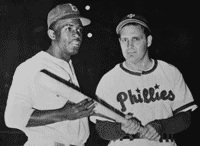 Jackie Robinson and Ben Chapman