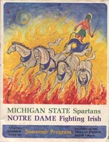Michigan State-Notre Dame program cover