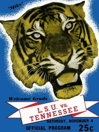 1939 LSU-Tennessee Program Cover