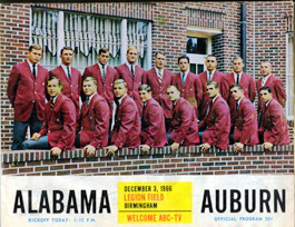 1966 Alabama-Auburn Program