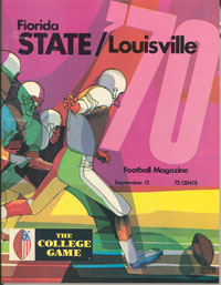 1970 FSU-Louisville Program Cover