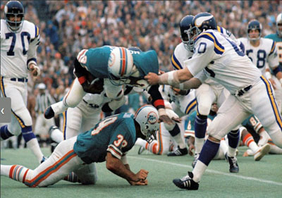 Miami Dolphins vs. Minnesota Vikings Super Bowl VIII 10.5 x 13 Sublimated  Plaque